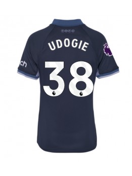 Billige Tottenham Hotspur Destiny Udogie #38 Bortedrakt Dame 2023-24 Kortermet